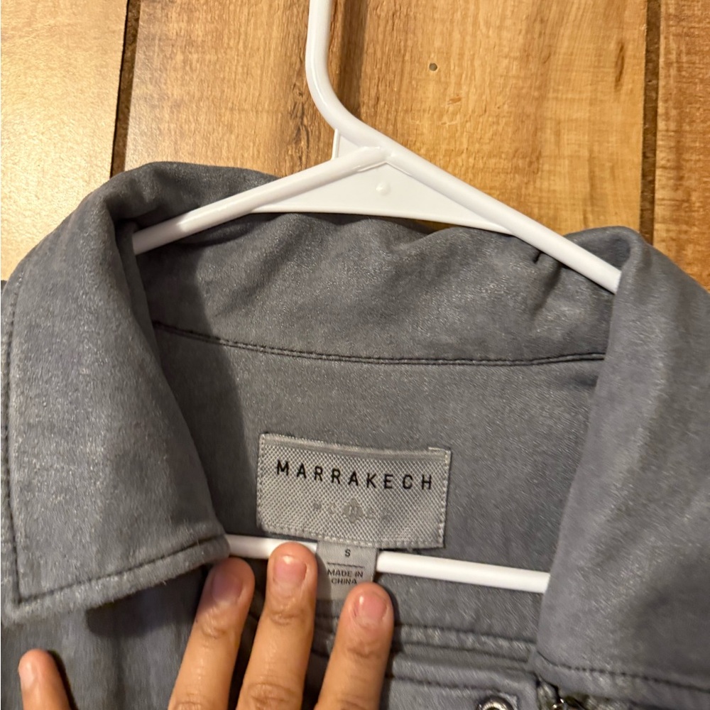 Marrakech Moto Jacket Grey $158 Retail - Picture 4 of 10